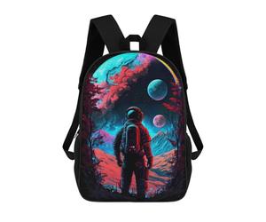 sinyumoney Astronaut's Cosmic Journey -1 Sac À Dos Pour Garçons Et Adolescents, Sacs À Dos Pour Filles, Sacs À Dos Pour Tout-petits, Sacs À Livres Pour L'école Primaire Et Le Collège 17inch