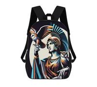 sinyumoney Athena Wpap Pop Art Sacs À Dos Pour Enfants, Cartables 3D Personnalisés Pour Garçons Et Filles, Grands Sacs À Dos Scolaires Décontractés 17inch
