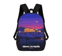 sinyumoney Athens Acropolis Night Sac À Dos Imprimé Pour Enfants, Sac D'école, Sac De Voyage Pour Adultes Et Enfants 17inch