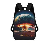 sinyumoney Atomic Explosion Sac À Dos Pour Enfants, Impression 3D, Sac D'école Pour Garçons Et Filles, Sac À Dos Tendance Et Décontracté Pour Écoliers 17inch