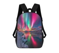 sinyumoney Aurora Borealis Reflections-10 Sacs À Dos Décontractés Pour Enfants, Sacs D'école Pour Adolescents, Filles Et Garçons, Sacs À Dos Pour Livres 17inch