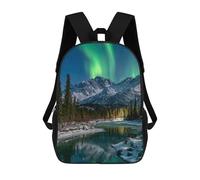 sinyumoney Aurora Borealis Reflections-13 Sac À Dos Scolaire Pour Enfants, Imprimé En 3D, Tendance Et Décontracté, Pour Garçons, Élèves Du Primaire Et Du Collège 17inch