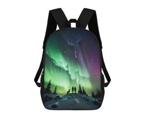sinyumoney Aurora Connection Night Sac À Dos Scolaire Pour Enfants, Sac D'école Imprimé En 3D, Sac D'école Tendance Pour Garçons, Élèves Du Primaire Et Du Collège 17inch