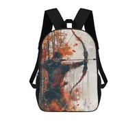 sinyumoney Autumn Archers Aim Sac À Dos Scolaire Pour Filles Et Garçons, Grand Sac À Dos Léger Pour Enfants Et Étudiants 17inch