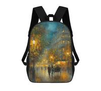 sinyumoney Autumn Evening in Paris Sacs À Dos Scolaires Pour Garçons Et Filles, Sacs À Dos Décontractés Pour Le Sport, Sacs À Dos De Grande Capacité Pour L'école Primaire 17inch