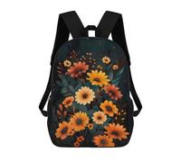 sinyumoney Autumn Floral Bouquet Print Sacs À Dos Imprimés En 3D Pour Enfants 17inch Sacs À Dos Tendance Et Décontractés Pour La Journée, Sacs De Voyage, Sacs À Dos D'extérieur Pour Garçons Et Filles