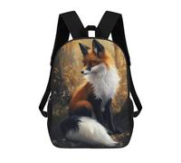 sinyumoney Autumn Fox in Forest-4 Sacs À Dos Imprimés En 3D Pour Enfants, Sacs D'école Tendance Pour Garçons, Élèves Du Primaire Et Du Collège 17inch