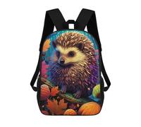 sinyumoney Autumn Hedgehog Fantasy Sac À Dos Enfant, Sac D'école, Sac À Dos Imprimé 3D Avec Motif De Dessin Animé, Grande Capacité, Pour Garçons Et Filles 17inch