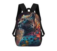 sinyumoney Autumn Leopard Portrait Sacs À Dos Pour Enfants, Cartables Imprimés En 3D, Sacs À Dos Pour Élèves Du Primaire Et Du Collège (garçons Et Filles) 17inch