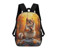 sinyumoney Autumn Squirrel with Nut Sacs À Dos Pour Enfants, Cartables, Sacs À Dos Scolaires Imprimés En 3D, Sacs À Dos De Voyage Tendance Pour Enfants (primaire, Collège) 17inch