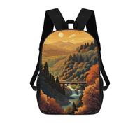 sinyumoney Autumnal Forest Serenity Sac À Dos Imprimé 3D Pour Enfants, Sac À Dos Léger Pour Écoliers Et Écoliers, Sac À Goûter Pour La Crèche 17inch