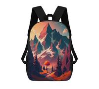 sinyumoney Autumnal Mountain Serenity Sac À Dos Scolaire Pour Enfants Imprimé En 3D, Idéal Pour Les Voyages Et Les Livres 17inch