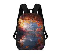 sinyumoney Autumnal Reflections of Mount Fuji Sacs À Dos Pour Enfants, Sac À Dos Scolaire Imprimé En 3D Pour Enfants, Sac À Dos De Voyage, Sac À Livres Pour Enfants 17inch Sac D'école
