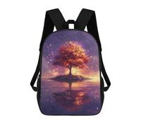 sinyumoney Autumnal Serenity Reflections Sacs À Dos 17 Pouces Pour Enfants, Sacs D'école Imprimés En 3D Pour Élèves Du Primaire Et Du Collège, Garçons Et Filles