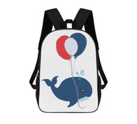 sinyumoney Baby Boy Kids Art Sea Sac À Dos Scolaire Enfant Tendance Et Décontracté, Sac À Dos Imprimé En 3D Pour Garçon, Grand Sac À Dos 17inch