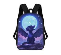 sinyumoney Baby Dragon Neon Sac À Dos Scolaire Pour Adolescents, Imprimé En 3D, Ajustable, À Poches Tendance, Pour Enfants, Garçons, Filles, Étudiants Et Adolescents 17inch