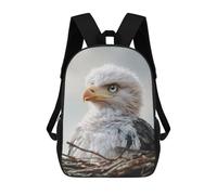sinyumoney Baby Eagle Portrait Sacs À Dos Pour Enfants, Sac À Dos Scolaire Imprimé En 3D Pour Enfants, Sac À Dos De Voyage, Sac À Livres Pour Enfants 17inch Sac D'école