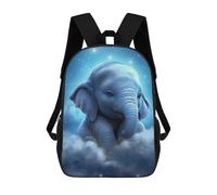 sinyumoney Baby Elephant in Clouds Sac À Dos Scolaire Imprimé En 3D, Sac À Dos Tendance Pour Enfants, Sac À Dos Pour Garçons, Élèves Du Collège 17inch