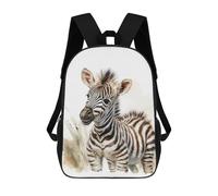 sinyumoney Baby Zebra Watercolor Sacs À Dos Pour Garçons, Cartables Imprimés En 3D, Sacs À Dos De Voyage Tendance Pour Garçons (primaire, Collège) 17inch