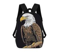 sinyumoney Bald Eagle Bird Sac À Dos Scolaire, Sac À Dos Pour Garçons Et Adolescents, Cadeau, Sac À Dos Imprimé En 3D, Sac À Dos Scolaire, Sac À Livres 17inch