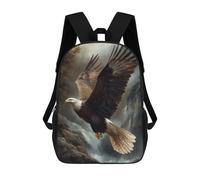 sinyumoney Bald Eagle in Flight Sac À Dos Scolaire Pour Enfants Imprimé En 3D, Idéal Pour Les Voyages Et Les Livres 17inch