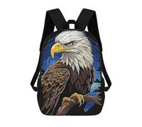 sinyumoney Bald Eagle in Nature Sac À Dos Enfant, Cartable Pour Garçons Et Adolescents, Sac À Dos De Voyage, Sac À Dos Scolaire, Sac À Livres 17inch