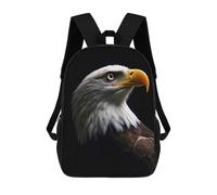 sinyumoney Bald Eagle Portrait Sac À Dos Scolaire Enfant Tendance Et Décontracté, Sac À Dos Imprimé En 3D Pour Garçon, Grand Sac À Dos 17inch