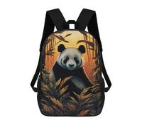 sinyumoney Bamboo Haven Panda Sac À Dos Imprimé En 3D, Sac D'école Décontracté Et Tendance Pour Enfants, Sac D'école Pour Garçons, Collégiens 17inch