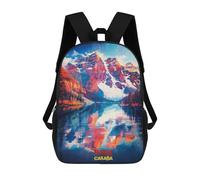 sinyumoney Banff Art Sac À Dos Enfant Imprimé En 3D, Sac D'école Pour Garçons, Sac À Dos Cool Et Décontracté, Sac À Dos Amusant Pour Enfants Et Adolescents 17inch