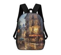 sinyumoney Barcelona Architecture Sac À Dos Scolaire Pour Enfants, Imprimé En 3D, Pour Garçons, Élèves Du Primaire Et Du Collège 17inch