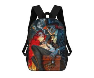 sinyumoney Baron Samedi And Maman Brigitte Sac À Dos Scolaire Imprimé En 3D Pour Garçons Et Filles, Sac À Dos Pour Ordinateur Portable Pour Enfants/étudiants/adultes 17inch