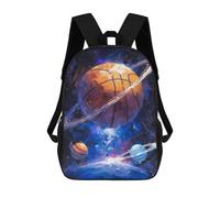 sinyumoney Basketball Planet Sacs À Dos Scolaires Pour Enfants, Sac D'école Imprimé En 3D Pour Garçons, Élèves Du Primaire Et Du Collège 17inch