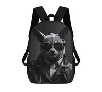 sinyumoney Bat Agent Funny Sac À Dos Imprimé En 3D Pour Enfants, Sac D'école Grande Capacité, Sac De Voyage, Sac À Livres, Sac À Dos Scolaire Pour Enfants 17inch