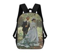 sinyumoney Bazille And Camille 1865 Sac À Dos Pour Garçons Et Adolescents, Sacs À Dos Pour Filles, Sacs À Dos Pour Tout-petits, Sacs À Livres Pour L'école Primaire Et Le Collège 17inch
