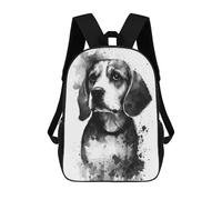 sinyumoney Beagle Dog Black Ink Sacs À Dos Pour Enfants, Sac À Dos Scolaire, Sac À Dos Imprimé En 3D Pour Enfants, Sac À Dos De Voyage, Sac À Livres, Sac D'école Pour Enfants 17inch