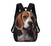 sinyumoney Beagle Dog Sac À Dos Scolaire Enfant Tendance Et Décontracté, Sac À Dos Imprimé En 3D Pour Garçon, Grand Sac À Dos 17inch