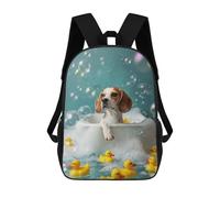 sinyumoney Beagle Dog Sac À Dos Scolaire Imprimé En 3D Pour Enfants, Sac À Dos Garçon/fille, Sac De Voyage Pour Enfants 17inch