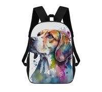 sinyumoney Beagle Watercolor Dog Sacs À Dos Imprimés En 3D Pour Enfants, Sacs D'école Tendance Pour Garçons, Sacs De Voyage, Sacs Scolaires Pour Élèves Du Primaire 17inch