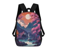 sinyumoney Beautiful Japanese Village Sac À Dos Imprimé En 3D Pour Garçons, Sac D'école Grande Capacité, Sac De Voyage, Sac À Livres, Sac D'école Pour Garçons, Mochila 17inch