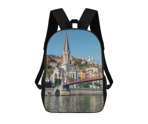 sinyumoney Beautiful Lyon Sac À Dos Scolaire Pour Filles Et Garçons, Grand Sac À Dos Léger Pour Enfants Et Étudiants 17inch