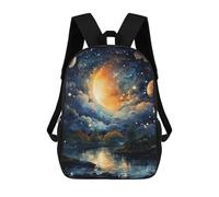 sinyumoney Beautiful Night Sky Sac À Dos Enfant Fille 3D, Sac D'école, Sac À Dos Pour Tout-petits, Sac À Dos Décontracté, Sac À Livres Tendance 17inch