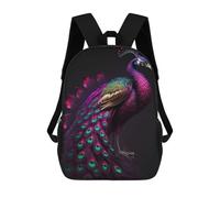 sinyumoney Beautiful Peacock Sac À Dos Enfant Fille 3D, Sac D'école, Sac À Dos Pour Tout-petits, Sac À Dos Décontracté, Sac À Livres Tendance 17inch