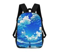 sinyumoney Beautiful Sky Boy Sacs À Dos, Sac À Dos Enfant, Sac D'école, Sac À Dos De Voyage Imprimé En 3D, Accessoire De Mode, Sac À Dos Imperméable Pour Enfants 17inch