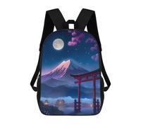 sinyumoney Beautiful View Mt Fuji Tor Sac À Dos Scolaire Pour Filles Et Garçons, Grand Sac À Dos Léger Pour Enfants Et Étudiants 17inch