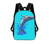 sinyumoney Beautiful Whale Jumping Sacs À Dos Pour Enfants, Cartables Imprimés En 3D, Sacs À Dos Pour Élèves Du Primaire Et Du Collège (garçons Et Filles) 17inch
