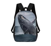 sinyumoney Beautiful Whale Sac À Dos Scolaire Pour Adolescents, Imprimé En 3D, Ajustable, À Poches Tendance, Pour Enfants, Garçons, Filles, Étudiants Et Adolescents 17inch