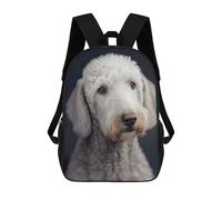 sinyumoney Bedlington Terrier Sac À Dos, Cartable Imprimé En 3D, Sac À Goûter, Sac À Dos De Voyage, Sac À Dos Entre Amis, Sac À Dos Scolaire Pour Filles Et Garçons 17inch
