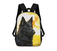 sinyumoney Belgian Shepherd Dog Sac À Dos Scolaire Pour Filles Et Garçons Avec Poche, Sac À Dos Tendance Pour Enfants 17inch