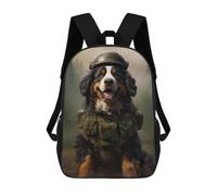 sinyumoney Bernese Mountain Soldier Sacs À Dos 17 Pouces Pour Enfants, Sacs D'école Imprimés En 3D Pour Élèves Du Primaire Et Du Collège, Garçons Et Filles