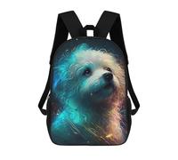 sinyumoney Bichon Frise Dog Sac À Dos Scolaire Imprimé En 3D, Sac À Dos Décontracté Pour Enfants, Sac D'école Imprimé En 3D Pour Garçons, Primaire Et Collège 17inch